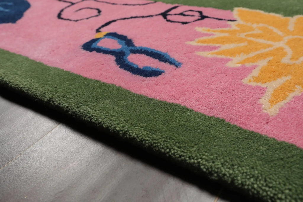 LoomBloom Multi Size Green Hand Tufted Pictorial Transitional Chinese Art Deco New Zealand Wool Oriental Area Rug