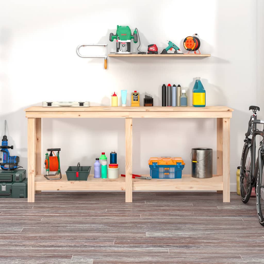 NNEVL Work Bench 180x50x80 cm Solid Wood Pine