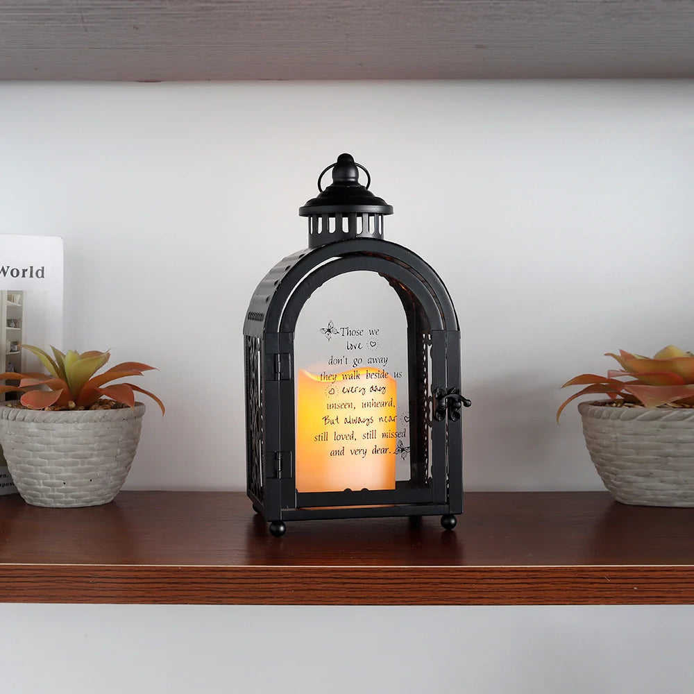 11'' High Memorial Lantern(Black)