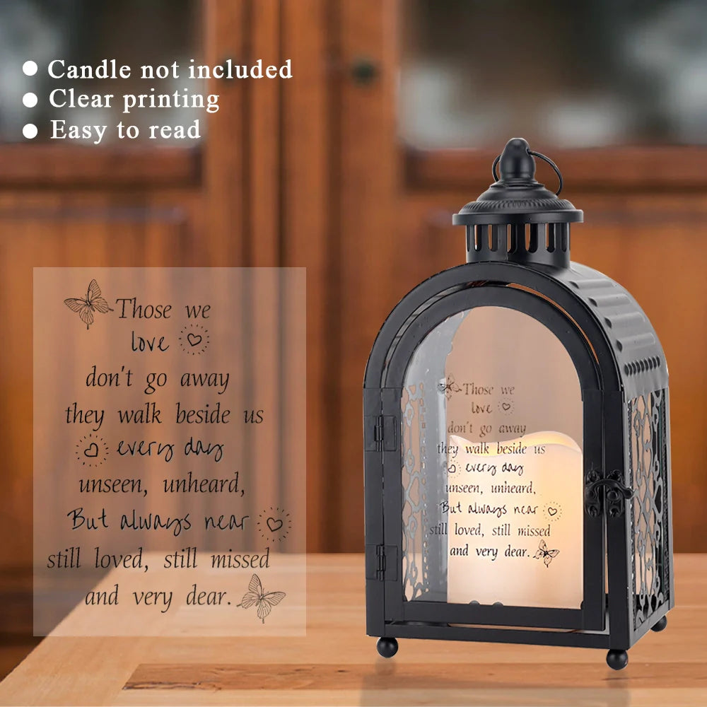 11'' High Memorial Lantern(Black)