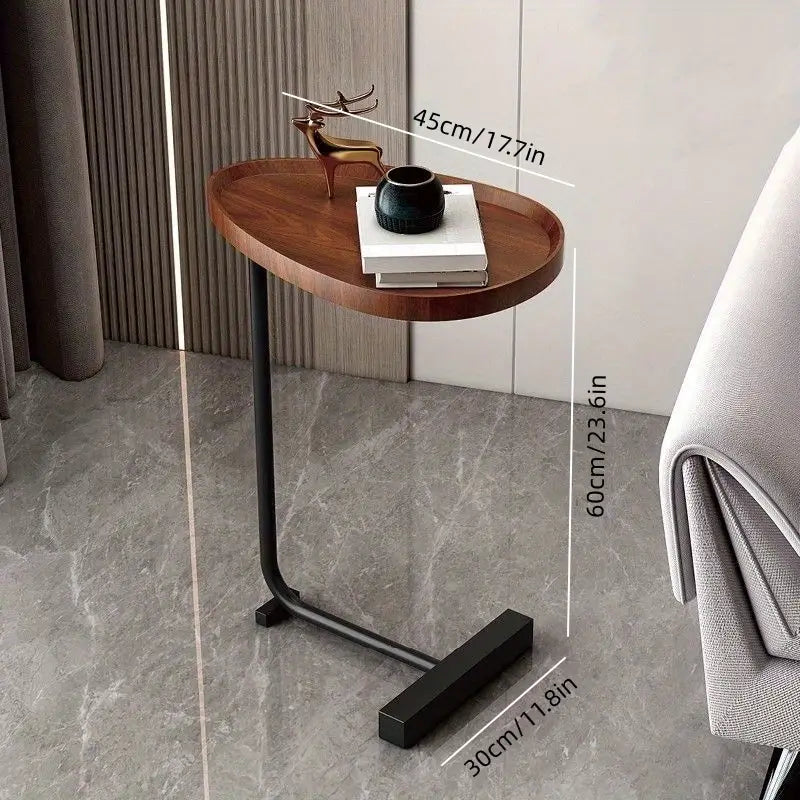 Crafted with precision, this wood grain side table is a work of art